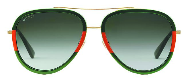 Gucci飞行员太阳眼镜，1万5200元。（Gucci提供）