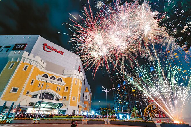 台茂购物中心将于本周六晚上7点45分起推出超人气的「夏日烟火秀」。（台茂购物中心提供）