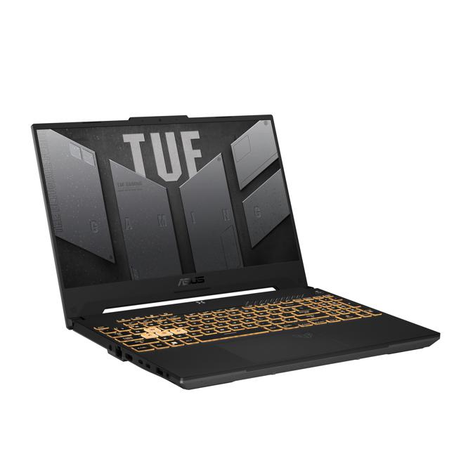 華碩TUF Gaming F15電競筆電，定價3萬9900起，購機即贈ASUS硬殼包。（華碩提供）