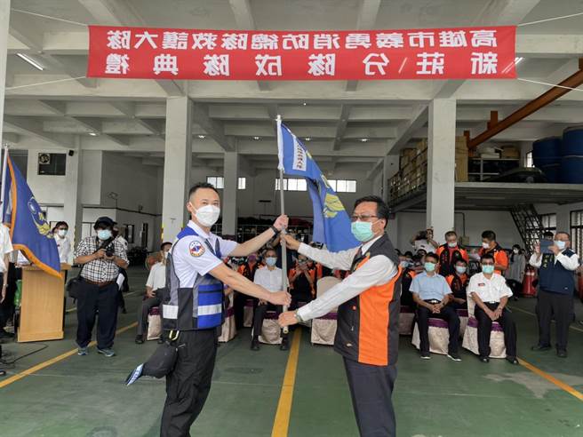 新莊救護義消分隊正式成立。（洪靖宜攝）