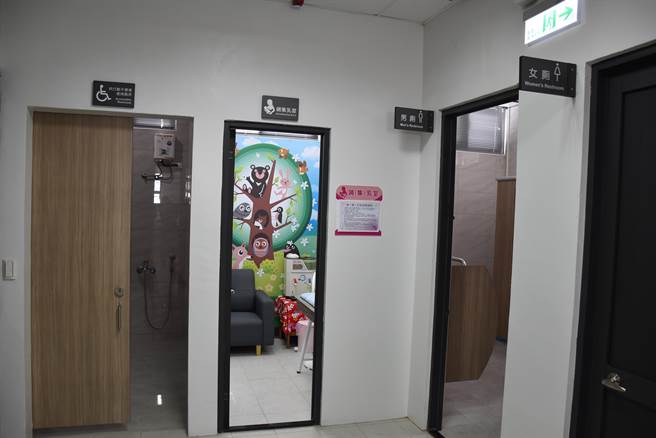 新的南庄分駐所備有哺乳室及友善廁所。（謝明俊攝）
