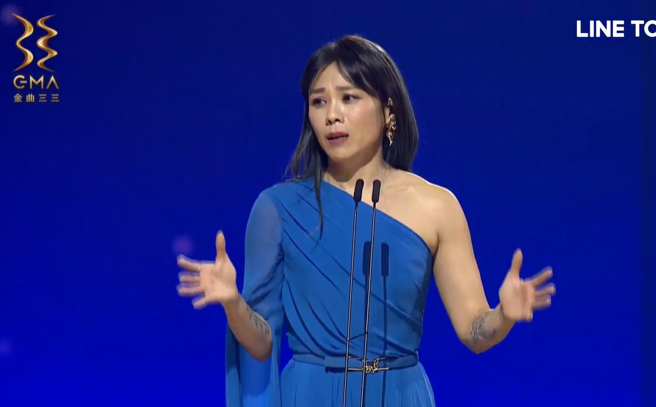 蔡健雅以《DEPART》获得最佳演唱录音专辑奖项，本届金曲奖先驰得点。 （图／取自LINE TV）