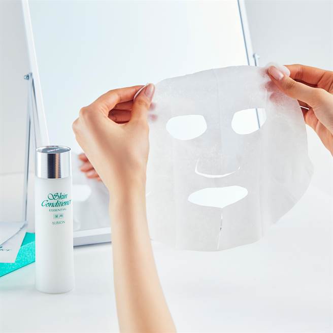 ALBION健康面膜情境美图。（ALBION提供）