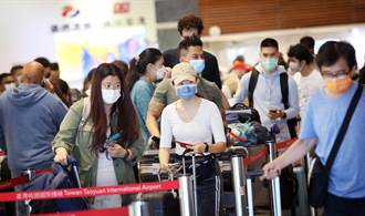 香港颱風過境 9航班轉降桃園機場