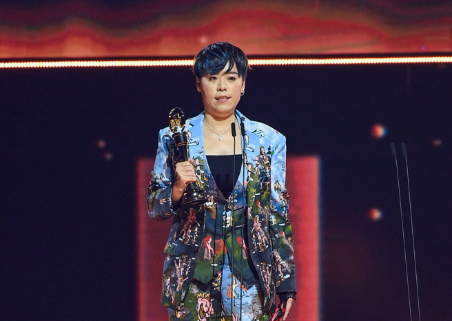 江惠儀榮獲金曲獎最佳台語女歌手獎。（台視提供）