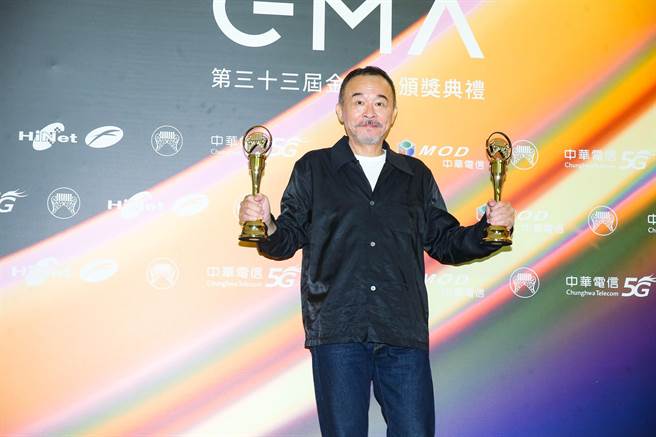 黃連煜本屆金曲連奪4獎。（羅永銘、粘耿豪攝）