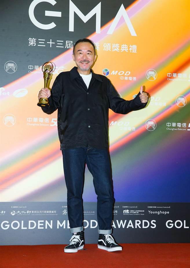 黃連煜本屆金曲連奪4獎。（羅永銘、粘耿豪攝）