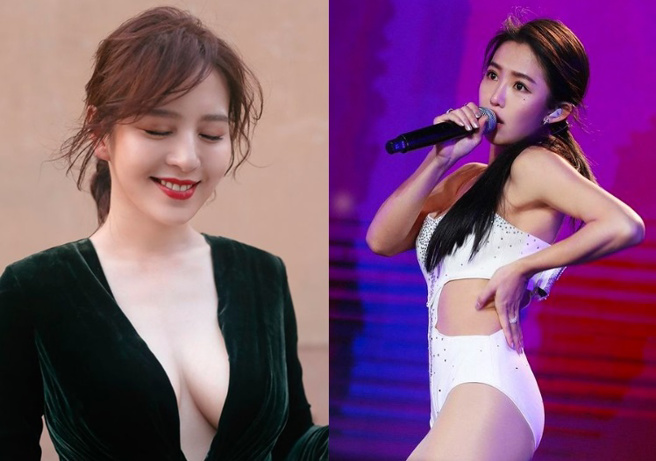 郭书瑶(右)过去凭广告「杀很大」性感形象爆红，好友刘品言(左)的好身材也不遑多让。（图／取自两人IG）