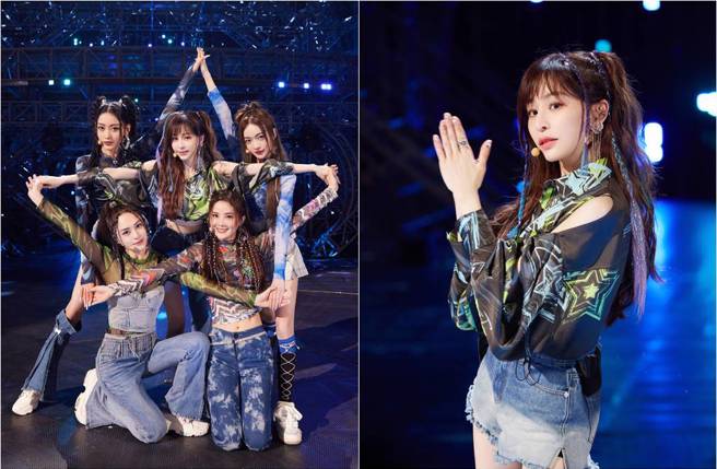 王心凌率队表演《星星点灯》，却遭原唱郑智化批「乱改歌词」。（图／取材自乘风破浪微博）