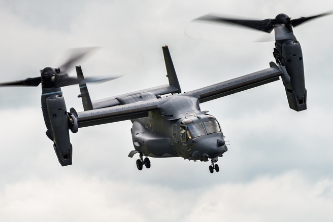 MV-22 B「魚鷹」（Osprey）傾轉旋翼機的資料照。（達志影像/Shutterstock）