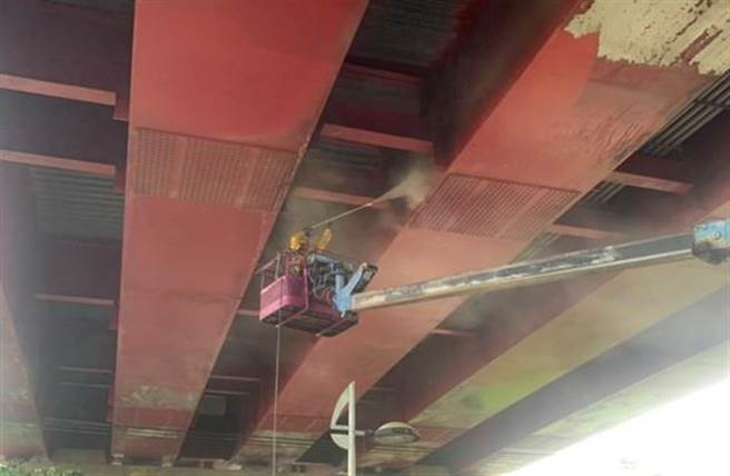 台中市虹扬桥位在西屯区朝马路上。（建设局提供／谢琼云台中传真）