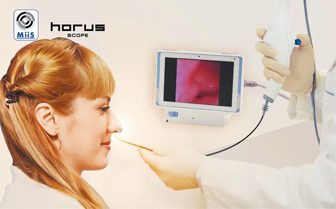 晋弘抛弃式鼻咽内视镜，获美上市许可。图／公司提供