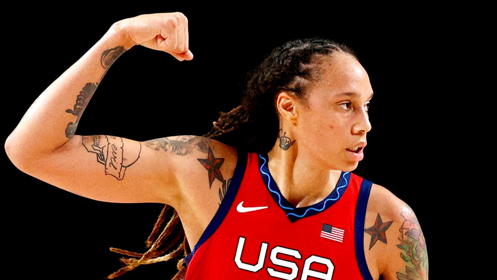 美国女子职篮（WNBA）明星球员格林纳（Brittney Griner）被俄罗斯关押至今4个多月，她写信向拜登求救。 （资料照／路透社）
