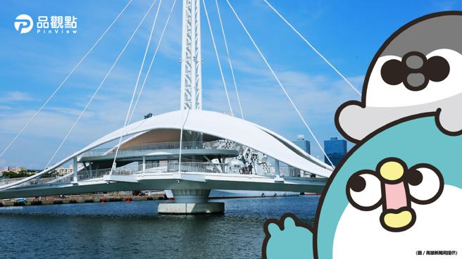 品观点｜踩踏高雄安心节奏 GG创作超人气萌企鹅 现身文博吹海风（图/品观点提供）