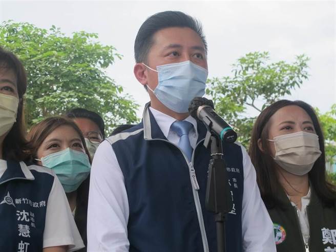 新竹市长林智坚硕士论文遭爆料涉嫌抄袭。资料照。（王惠慧摄）