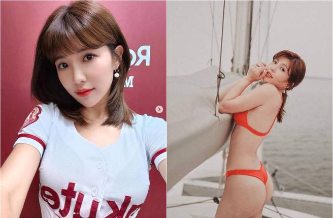 壯壯的寫真作品（右）尺度火辣。（圖／取材自壯壯Instagram）
