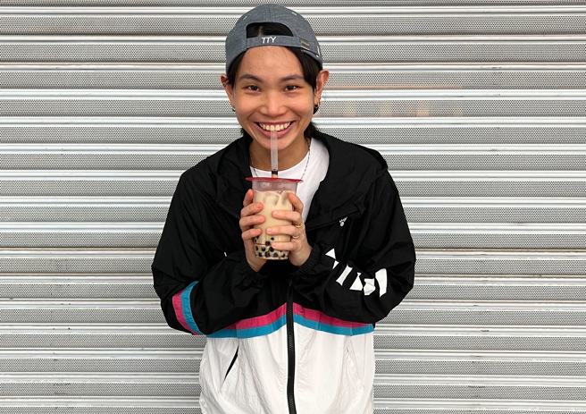 戴资颖热爱黑糖珍珠鲜奶。（Uber Eats提供）