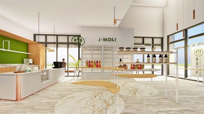 嘉义市游客中心内装示意图。（嘉义市政府提供／廖素慧嘉市传真）