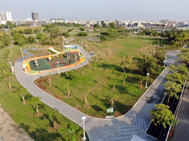 占地3.5公顷的台南市南区湾里休閒公园启用。（工务局提供／洪荣志台南传真）