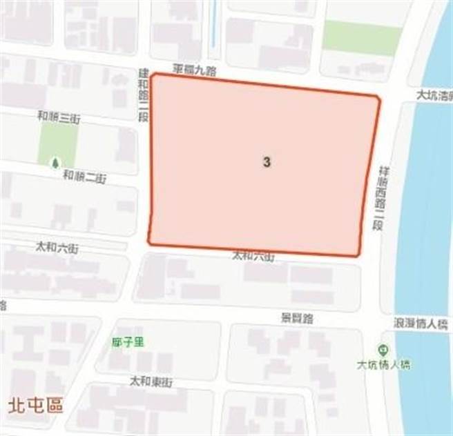 台中市北屯區人口激增，市府計畫在國有地文中小3新建國中。（台中市教育局提供）