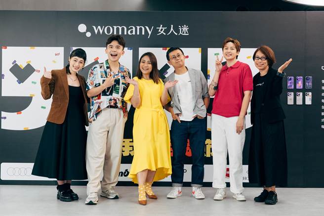 Womany女人迷執行長張瑋軒邀請黃豪平、黃小胖、呱吉、瑞恩響應全台首場性別脫口秀。（Womany女人迷提供）