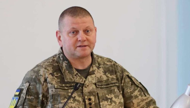 乌克兰军队总司令扎卢日内。(图/乌克兰国家通讯社)