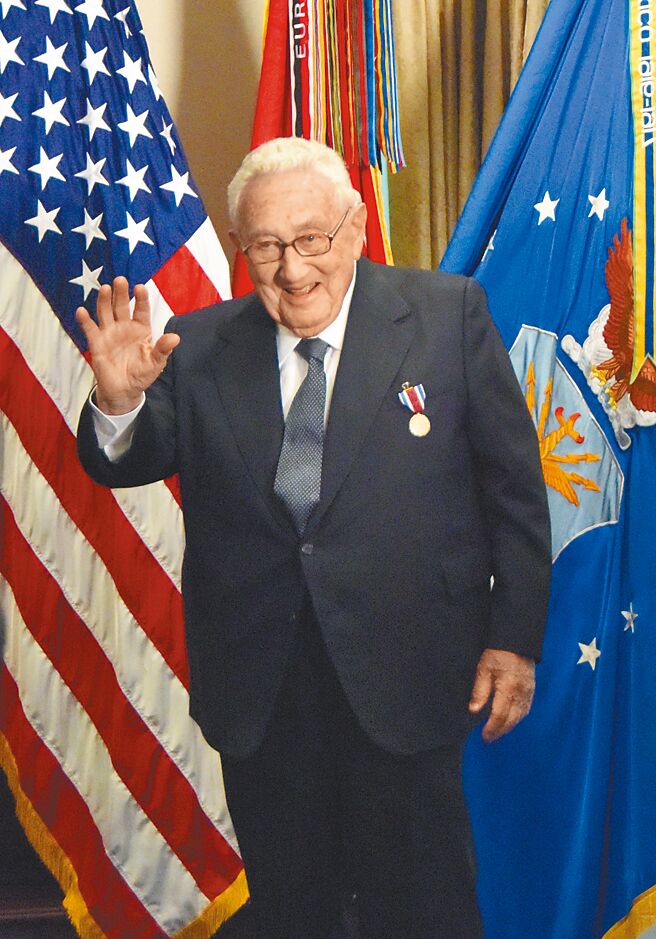 美國前國務卿季辛吉。（中新社）