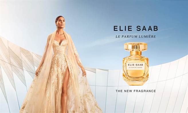 ELIE SAAB 浮华金迷淡香精形象图。（ELIE SAAB 提供）
