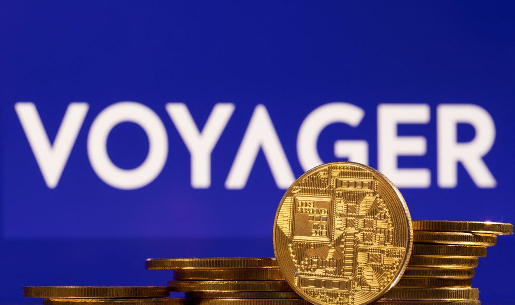 美国加密货币经纪商Voyager Digital今天宣布声请破产保护。图／路透社(photo:ChinaTimes)