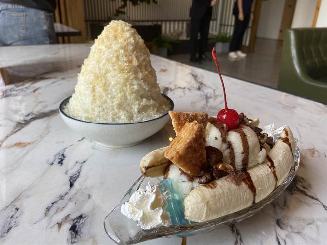 春田氷亭响应，除了特展的展设外，更设计出两款创意冰品。(杨舒婷摄)