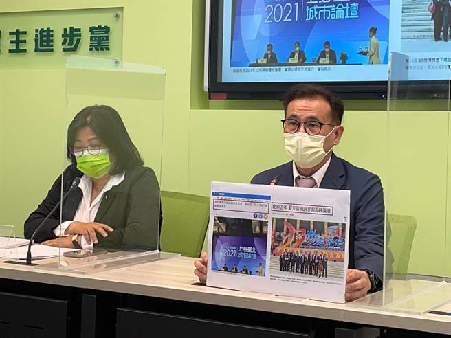 民进党立院党团今开记者会，媒体持续关注双北市长人选。（叶书宏摄）