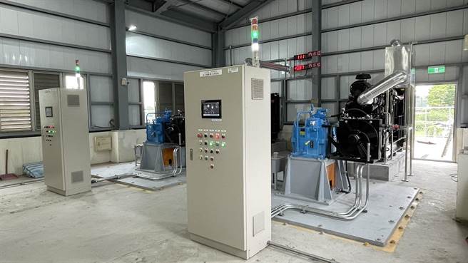 田厝抽水站引擎機組更新。（台南市政府提供／曹婷婷台南傳真）