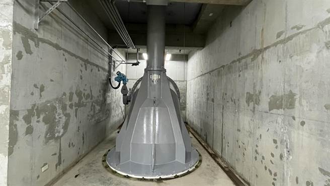 田厝抽水站抽水機組更新。（台南市政府提供／曹婷婷台南傳真）