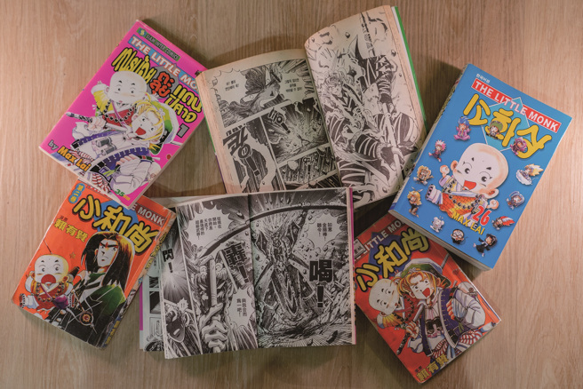 赖有贤将金箍棒等台湾人耳熟能详的文化元素融入漫画，并成功将其推向国际。（摄影／彭柏璋）