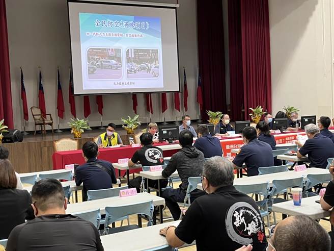 一年一度万安45号演习将于7月25日下午1时30分至2时登场，新北市芦洲警分局今(8)日上午10时于分局4楼礼堂办理「111年军民联合防空（万安45号）演习协调会」，希望藉由事前充分的沟通与协调，让本次演习更加完善。(芦洲警分局提供)