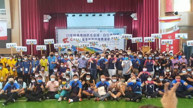 世界特殊奧運中華台北代表隊選手選拔賽，9日在國立苗栗特教學校舉行桌球及自行車賽事。（中華台北特奧會提供／謝明俊苗栗傳真）