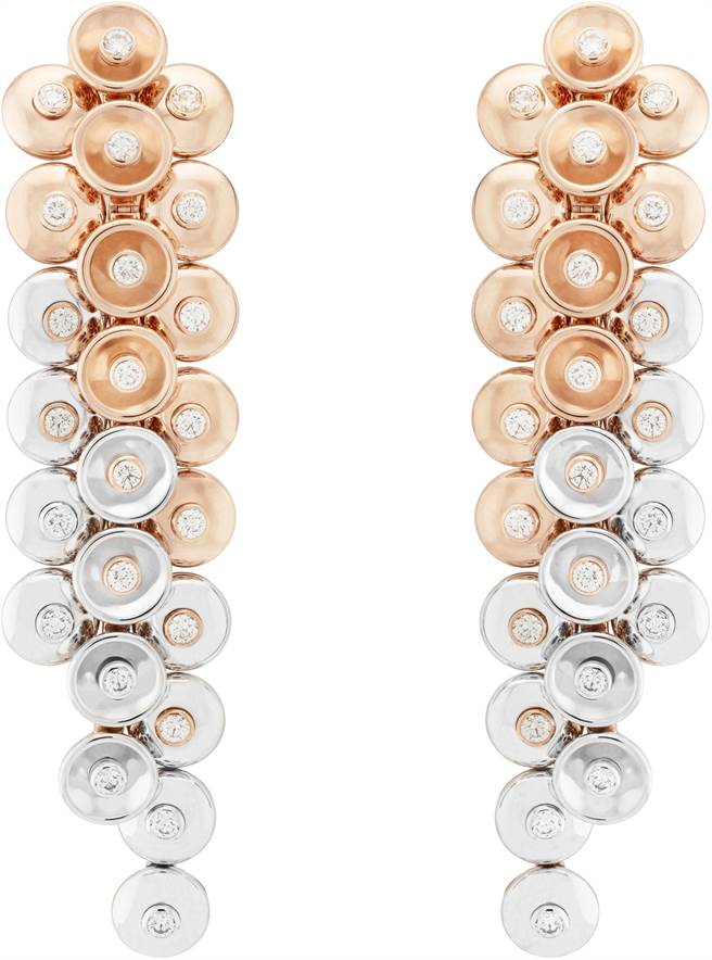 Van Cleef ＆ Arpels  Bouton d’or耳環，88萬5000元。（Van Cleef ＆ Arpels提供） 