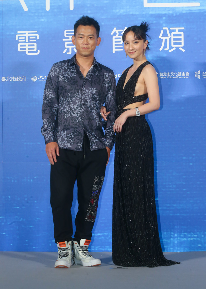 台北電影節。圖為顏正國（左起）、張寗。（粘耿豪攝）