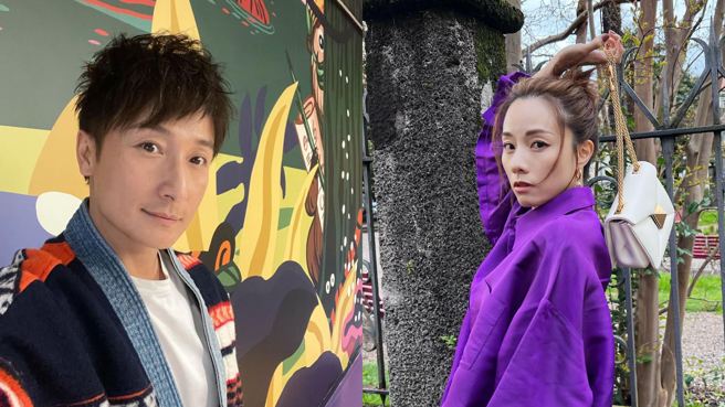 方力申(左)最有名的一段戀愛便是和女星鄧麗欣的10年交往情史。(圖/方力申、鄧麗欣 IG)