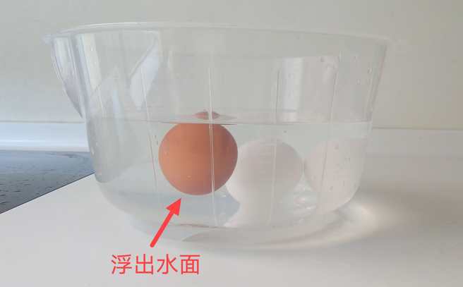 營養師許育禎分享，新鮮的雞蛋會沉在水底，不新鮮的則會浮起來。（圖／翻設自臉書粉專Ivy營養師的健康教室）
