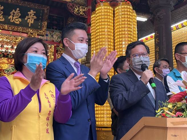 民进党倾全党之力，来为林智坚护航。（陈梦茹摄）