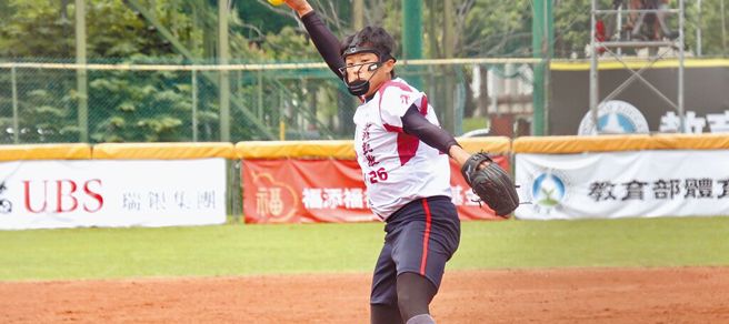 新北凯撒勇士投手邱安汝。（中华垒球协会提供）