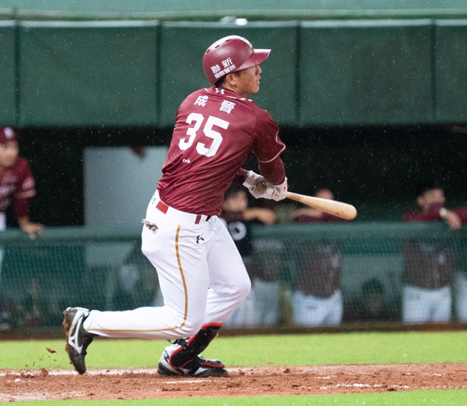 乐天桃猿成晋。（资料照，乐天桃猿提供）