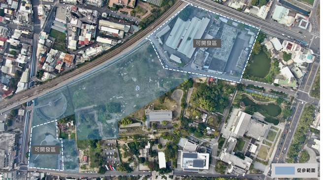 阿里山林业村促参开发范围示意图。（阿里山林业铁路及文化资产管理处提供／廖素慧嘉市传真）