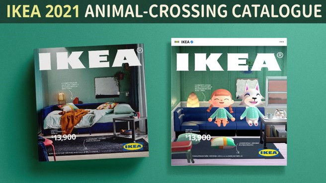 2021年度最佳金手指奬《IKEA动森型录》。(图／台湾奥美集团提供)