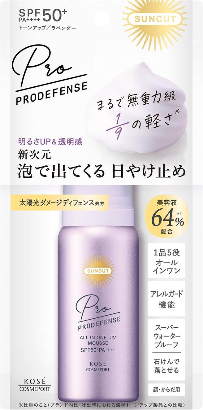 WMXE SUNCUT UV 曬可皙 極度防禦全效微米防曬慕絲。（SUNCUT UV 曬可皙提供）