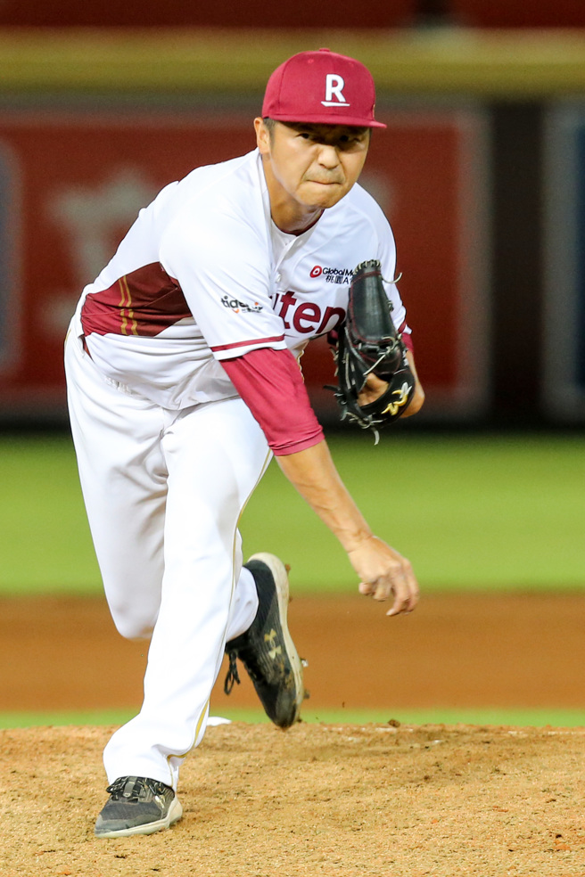 乐天桃猿陈禹勋。（陈麒全摄）