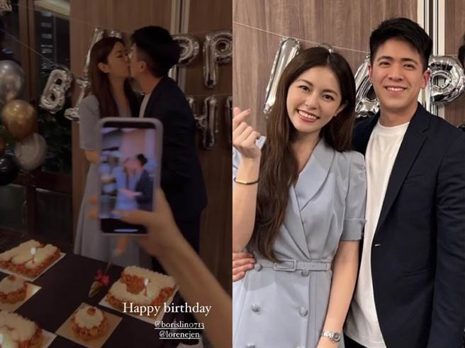 任容萱出席男友生日趴甜吻画面曝光。（摘自IG)