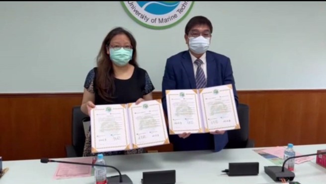 台北海洋科大與東方工商策略聯盟合作簽約。(照片/東方工商提供)