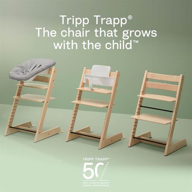 Stokke Tripp Trapp®成长椅情境图。（Stokke Tripp Trapp®提供）